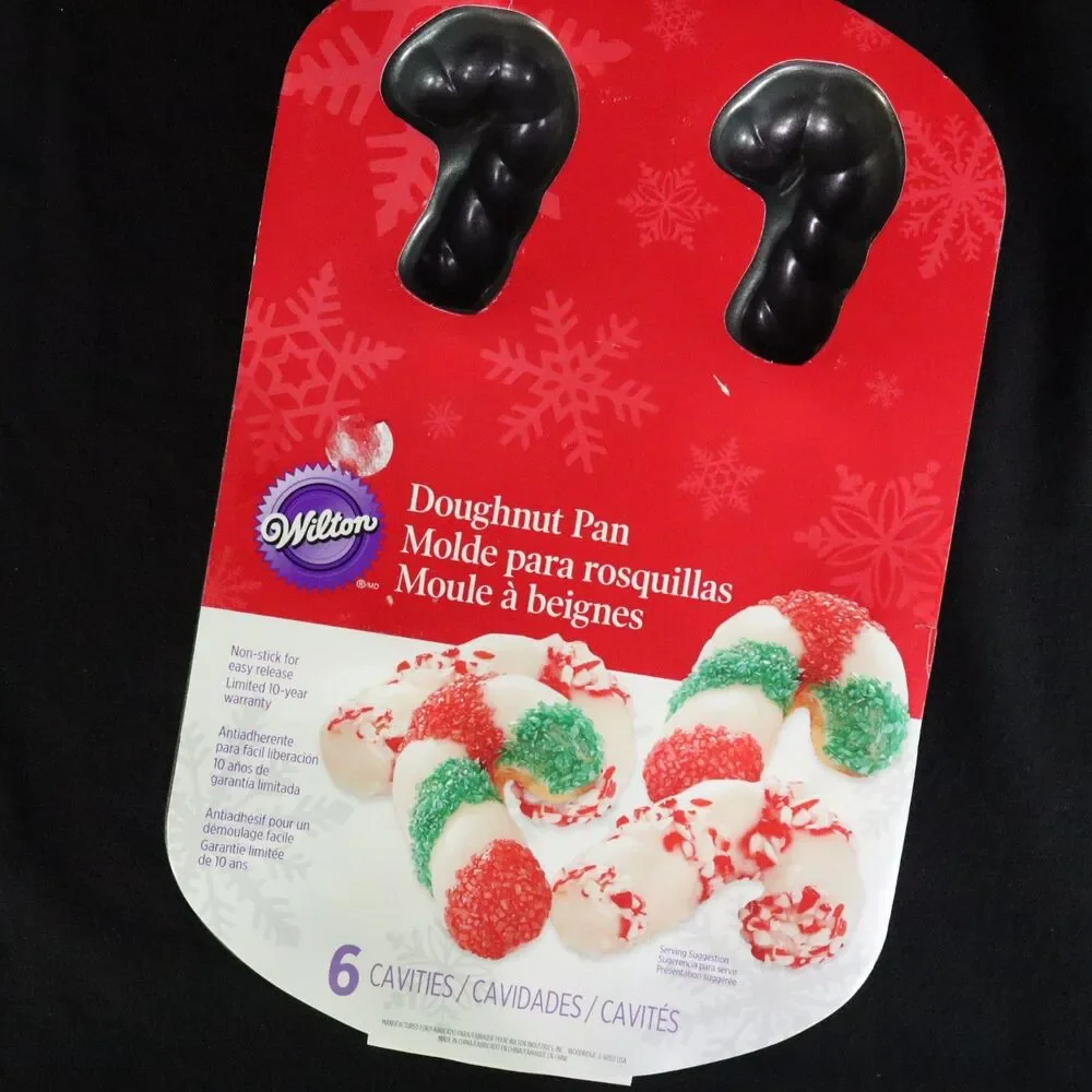 Wilton Doughnut Pan Candy Canes Set of 2 pans NEW 6 sections each